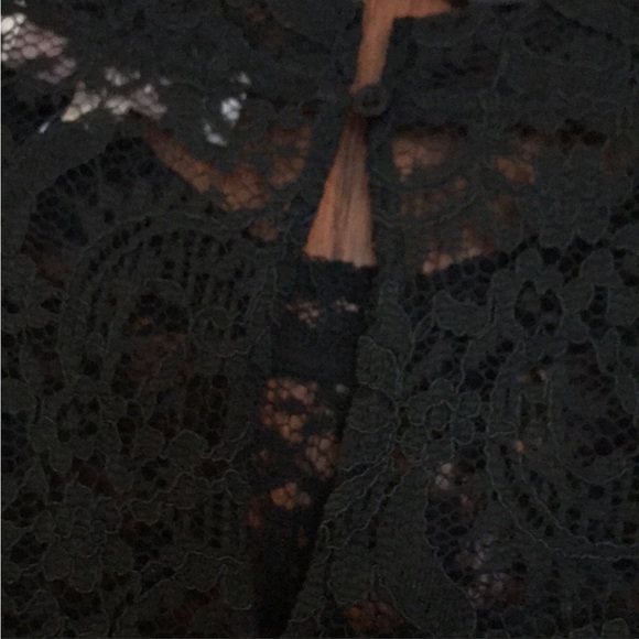 Dark green Loft Lace Top medium - Picture 6 of 6